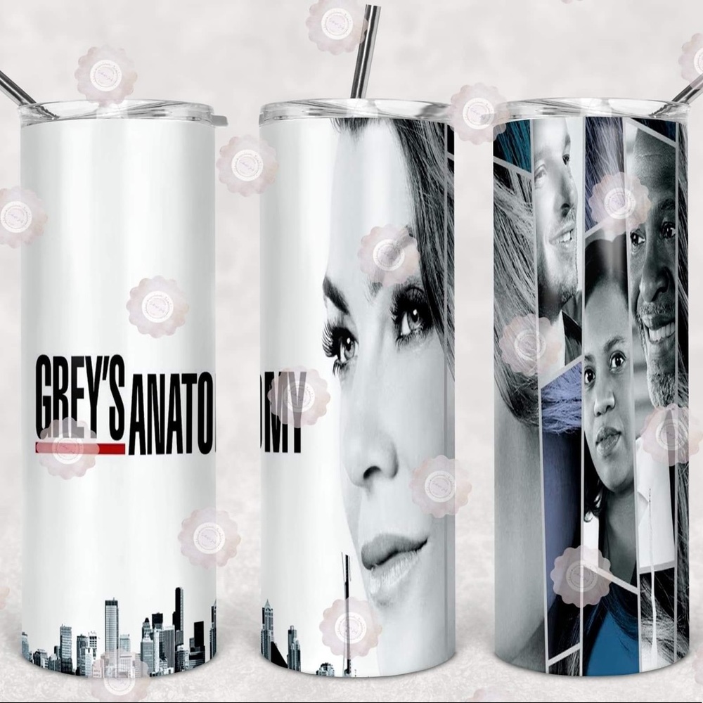 Grey’s Anatomy custom tumbler travel coffee mug